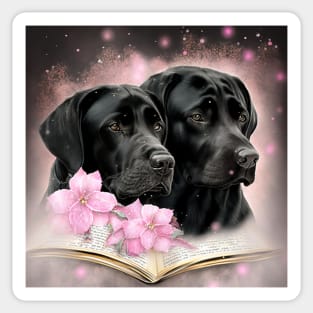 Black Labradors Sticker